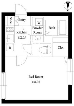 ガレット戸越銀座 203 間取り図