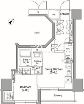 ザ・パークハビオ目黒桜邸 203 間取り図