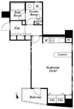 レジデンス広尾 903 間取り図