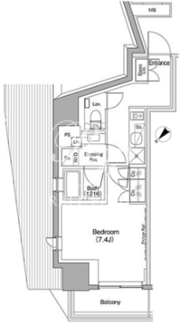 ザ・パークハビオ目黒桜邸 510 間取り図