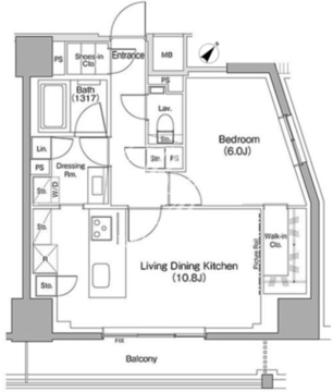 ザ・パークハビオ目黒桜邸 509 間取り図