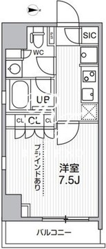 シーズンフラッツ元浅草4丁目 401 間取り図