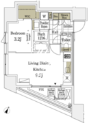 ミュプレ表参道 701 間取り図
