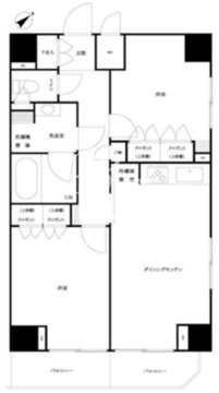 ルーブル浜松町 704 間取り図