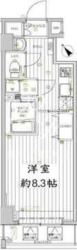 レガリス門前仲町 603 間取り図