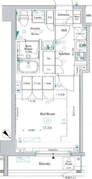 ガリシア大塚 405 間取り図