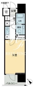 パトリア九段下 1402 間取り図