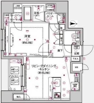 アルテシモポルト 303 間取り図