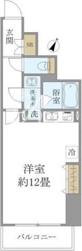 ＳＳ．ＦＬＡＴ神楽坂サウス 802 間取り図