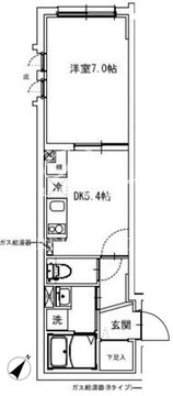 レジデンスジャヴァ飯田橋 201 間取り図