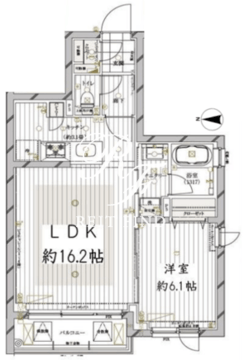 レガリス目黒西小山 301 間取り図