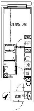 レジデンスジャヴァ飯田橋 203 間取り図