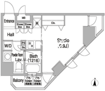 コンフォリア浅草橋DEUX 601 間取り図