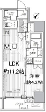 サンウッド東日本橋フラッツ 203 間取り図