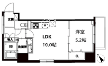 エム・グランヴィア駒形 504 間取り図