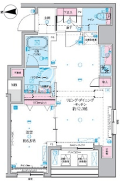 ジェノヴィア東神田グリーンヴェール 301 間取り図