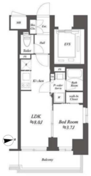 ブランシエスタ東陽町 901 間取り図