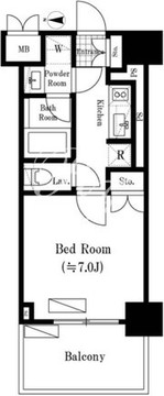オアーゼ新宿西落合レジデンス 302 間取り図