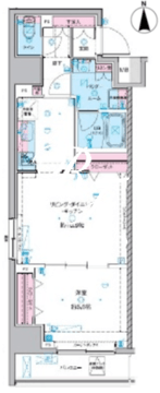 ジェノヴィア東神田グリーンヴェール 812 間取り図