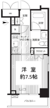 グランハイツ錦糸町 301 間取り図