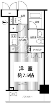 グランハイツ錦糸町 403 間取り図