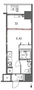 ジェノヴィア東神田グリーンヴェール 203 間取り図