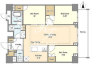 オアーゼ新宿市谷薬王寺 514 間取り図