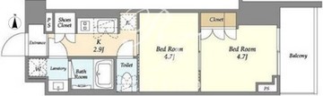 オアーゼ新宿市谷薬王寺 121 間取り図