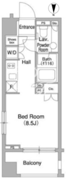 コンフォリア大森DEUX 505 間取り図
