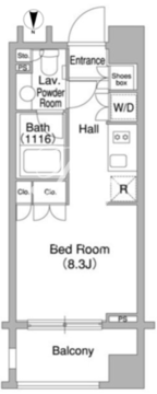 コンフォリア大森DEUX 603 間取り図