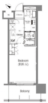 BPRレジデンス三田伊皿子坂 506 間取り図