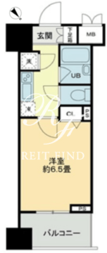 クロスレジデンス蒲田 706 間取り図