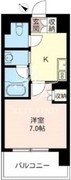 オーキッドレジデンス品川 208 間取り図