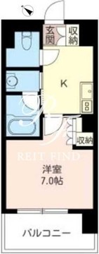 オーキッドレジデンス品川 203 間取り図