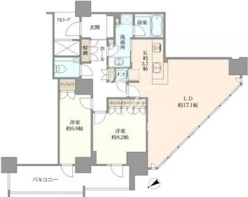 ビーコンタワーレジデンス 911 間取り図