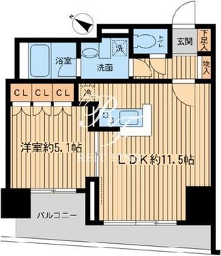 日本橋ファーストレジデンス 1301 間取り図