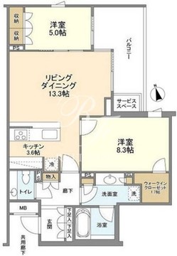 ザ・パークハウス広尾羽澤 312 間取り図