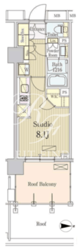 パークアクシス池田山 421 間取り図