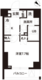 レジディア白金高輪 205 間取り図