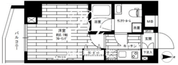 グランドコンシェルジュ亀戸 201 間取り図
