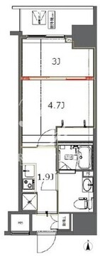 ジェノヴィア東神田グリーンヴェール 705 間取り図