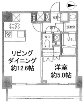 カスタリア門前仲町2 201 間取り図
