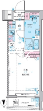 ジェノヴィア東神田グリーンヴェール 706 間取り図