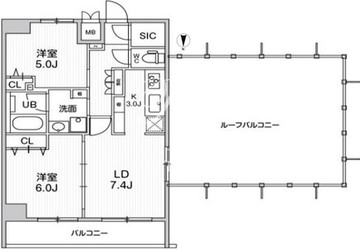 レオーネ南千住2 1201 間取り図
