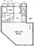 ルクレ東新宿 403 間取り図
