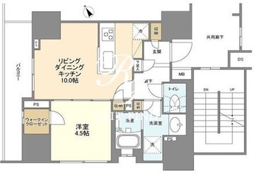 ＢＬＥＳＳ蔵前 410 間取り図