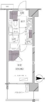 エースタンダード芝浦 310 間取り図