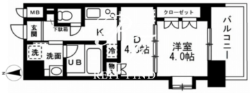 レジディア文京本郷 1202 間取り図
