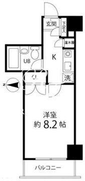 ハイリーフ芝大門 503 間取り図