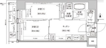アイルプレミアム向島イースト 401 間取り図